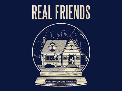 Real Friends apparel band design merch pop punk real friends