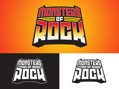 Monsters of Rock concept concert festival logo monsters of rock rock