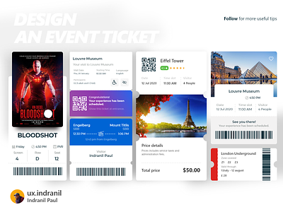 Design an Event ticket UI