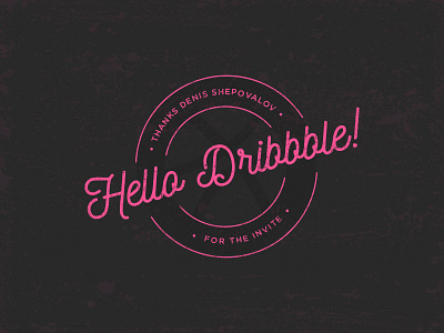 Hello Dribbble!