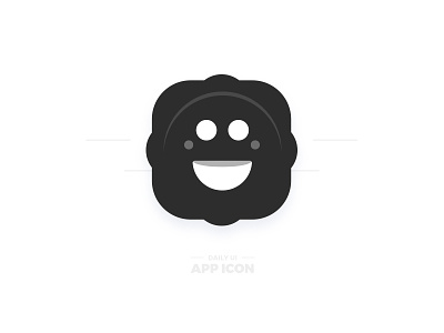 App Icon 005 app clean dailyui dribbble emoticon flat icon smile ui wow