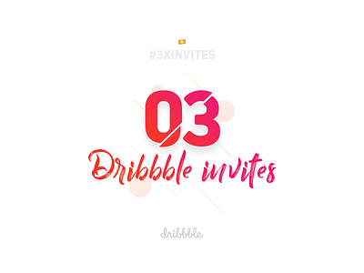 3x Dribbble Invites