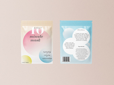 Evolution 10 Minute Mask Packaging branding graphic design logo typography