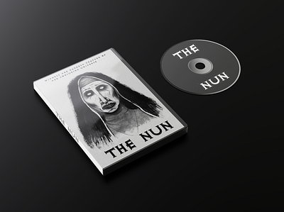 The Nun Movie Poster Redesign on DVD charcoal design drawing dvd dvd cover fan art film film poster graphic design horror movie packaging movie poster packaging packaging design poster poster design redesign student work the conjuring the nun