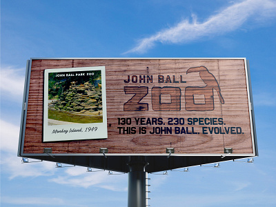 Zoo Rebrand Campaign Billboard Design