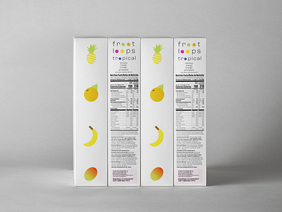 Froot Loops Tropical Cereal Box Redesign