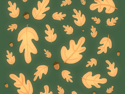 Fall Leaves Digital Illustration autumn design digital drawing fall graphic design halloween illustration leaf leaves procreate