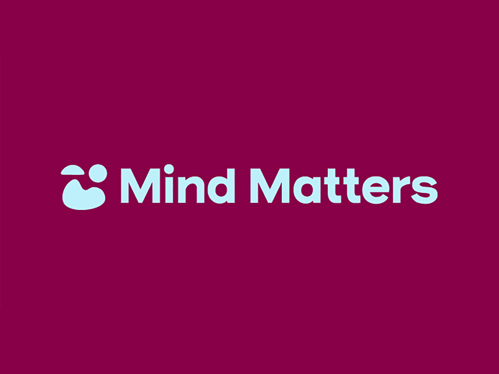 Mind Matters Horizontal Logo brand identity branding conference design graphic design illustration logo mental health awareness mentalhealth typography vector