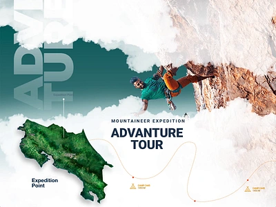 Mountaineering & Trekking Web Template adventure animation motiongraphics mountain bike mountaineering prototype template theme trekking website xddailychallenge