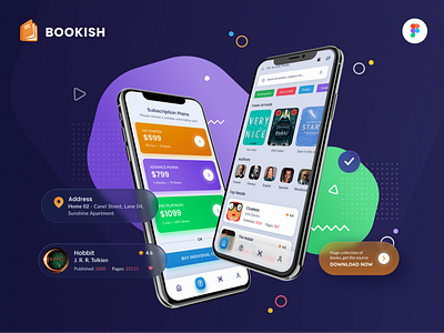 Bookish | Rent a Book - Mobile UI