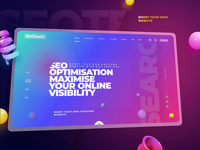 SEOtech | Modern SEO and Marketing Business Template branding business design mobile seo template ui website
