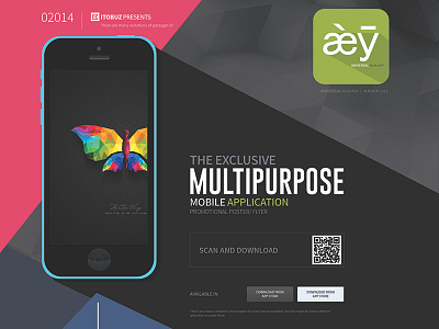 Multipurpose Mobile App Posterflyer app black creative design flyer green mobile pink poster