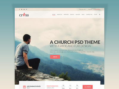 Cross Template animation church css html religion responsive template theme themeforest website