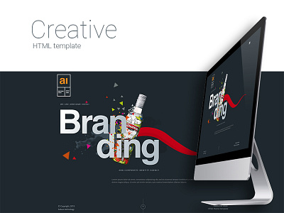 Awesome Ideas agency branding creative html5 idea layout template theme website