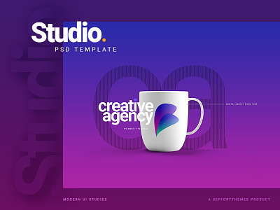 Studio- An Agency Website Template agency creative elegant minimal modern multipurpose portfolio professional psd template theme website