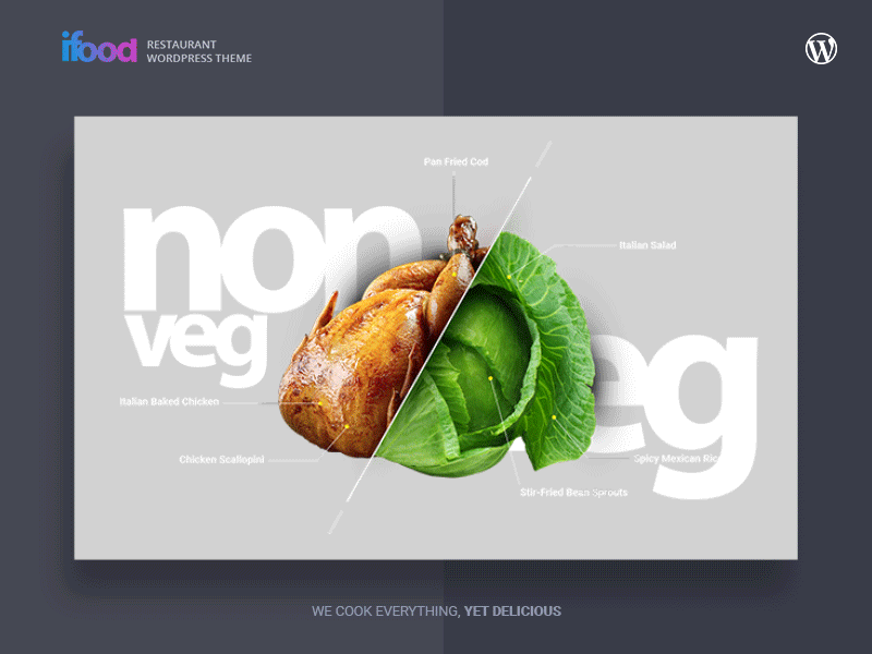 Ifood Exclusive Restaurant app chef delivery fastfood food ifood menu restaurants theme vegetarian website wordpress