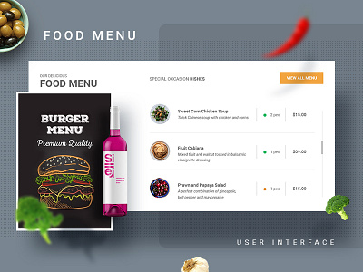 Food Menu UI