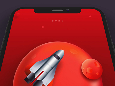 Mission Red Planet-UI and Interaction Cencept animation app business creative design logo mobile prototype science fiction template travel website