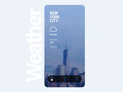 Weather Mobile App Concept adobexd animation animaton autoanimate creative mobile prototype ui ux weather app