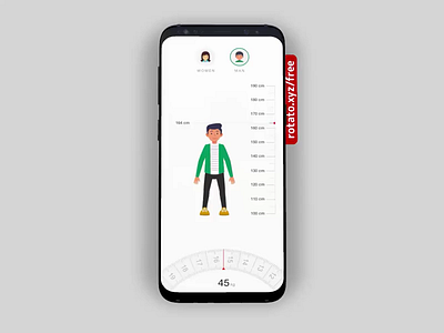 Fitness App-Check Your BMI animation bmi business design illustration mobile prototype ui ux
