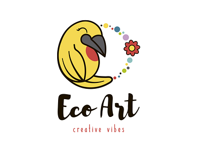 Eco art art branding design flat graphic design icon illustration illustrator logo vector