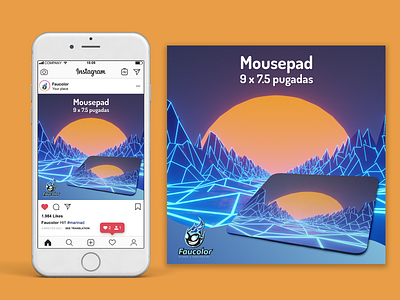 post Mouspad 3d 3d art blender design graphic design illustration portfolio post poster design
