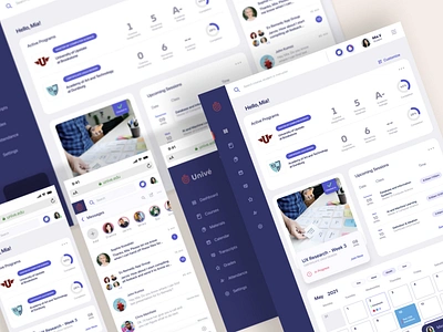 Responsive Student Dashboard accessibility dashboard ui figma mobile ui product design responsive responsive design social network ui ux web