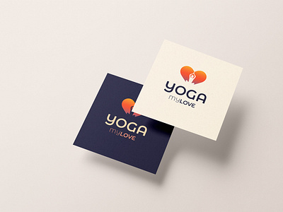 Logo design concepts for a yoga studio