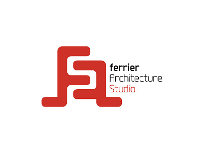 ferrier architecture studio architecture icon letterform logo mark