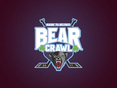 UMaine Hockey - Bear Crawl bear hockey ireland logo maine mark new balance warrior