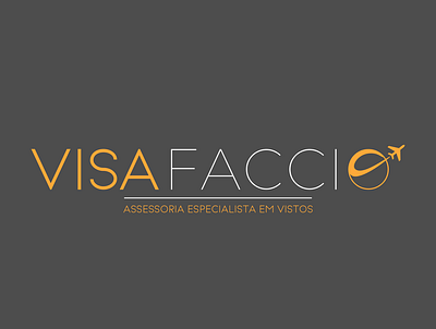 VISA FACCIO Logo design illustration logo minimal vector