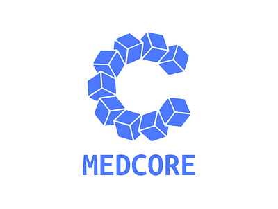 MedCore Logo design icon logo minimal