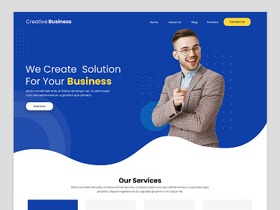 Download Free Creative Business Website Design Uidriver branding design graphicdesign logo ui ux web website