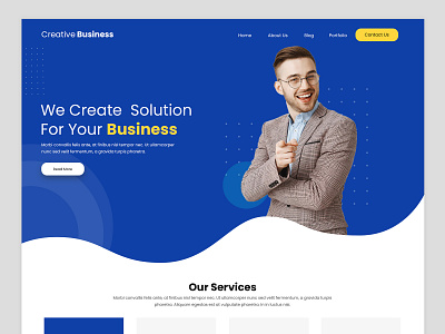 Download Free Creative Business Website Design Uidriver