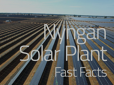 Nyngan Solar Plant social video typography web