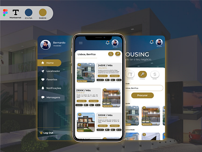 Housing App app design mobile mobile app ui