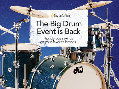 The Big Drum Event advertisement branding copywriting design digital design ecommerce graphic design product advertisement retail