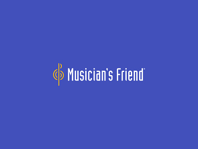 Musician's Friend Logo branding design digital design ecommerce graphic design identity identitydesign logo logodesign logomark logotype music music retailer retail