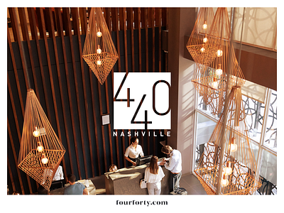 440 Nashville Hotel Ad ad advertisement advertising brand branding hotel hotel logo identity logo logo design logo designer luxury luxury logo spa spa logo