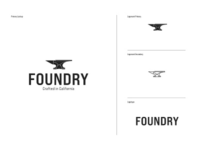 Foundry Logos brand branding clothing designer fashion graphic design icon identity identity design lifestyle logo logo design logomark logotype mark