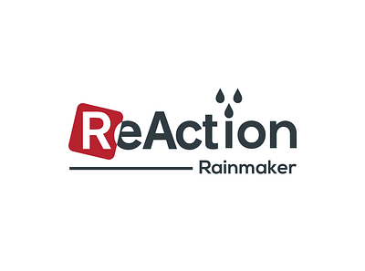 Reaction Rainmaker Logo branding business logo creative logo design flat logo graphic design illustration logo logo design branding modern logo reaction rainmaker logo ui