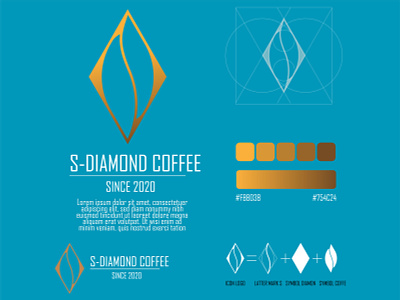 DIAMOND COFFEE diamond logo logo coffee logodesign