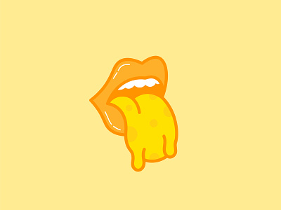 Cheesy phrases cheese digital food icon illustration mouth vector illustration