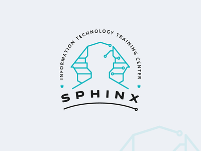 Sphinx Logo Design design education it learning logo sphinx tech technology training