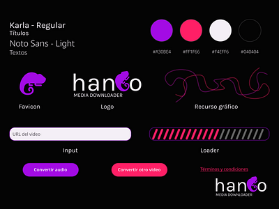 hango - media downloader ui kit design figma ui ux web