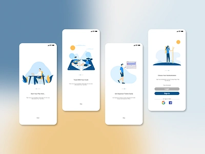 Onboarding Travel Planner Mobile Apps-IOS app design graphic design typography ui ux