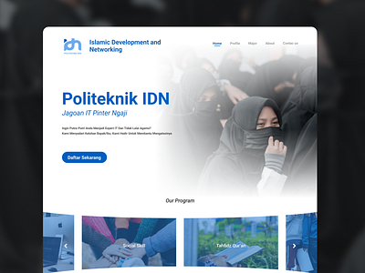 Landing Page - Politeknik IDN Website