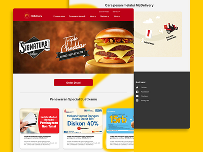 Web Design - MacDelivery food ui web