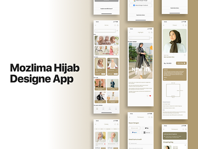 Hijab Shop App - Mozlima app design food graphic design illustration ui ux web