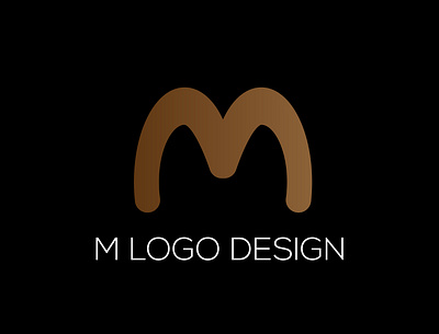 M Letter logo design 3d branding graphic design logo motion graphics